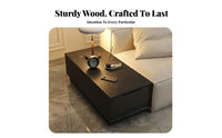 Wabi-Sabi Aesthetic C-Shaped Accent Table Minimalist Design Living Room Furniture With Storage Shelf Home Furnishing Space-Saving for Apartment Dwellers, Homeowners, Distant Workers, Study, Small Areas, Bedroom
