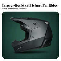 Downhill Mountain Bike Helmet Removable and Washable Liner Bike Full Face Helmet Shell Rough Terrain Headwear for Endurance Riding