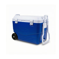 Food-Grade Cooler with Wheels Hard-Sided Wheeled Cooler Large-Capacity Ice Chest Rigid for Camping, Picnics