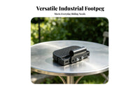 2 Pieces Foldable Footrest Folding Foot Pegs Thickened Material Foldable Passenger Footrest for Passengers