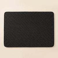 Honeycomb Cat Litter Mat, Double Layer EVA Material Pet Litter Mat for Scatter Control and Trapping, Indoor Design for Effective Waste Management