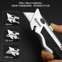 Multi-functional Heavy-Duty Folding Utility Knife for Electricians, Paper, Wallpaper, Carpet, Cable Stripping