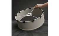Metal Lampshade Clamp Frame Detachable Lampshade Frame Knock-down Hardware 330mm for Custom Lighting Projects