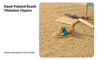 1:64 Miniature People Figure Collectible 1:64 Miniature Beach Person Bathing Attire Miniature Model High Intricacy Tiny