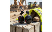 Hearing Protector with Helmet Attachment Noise Reduction Hard Hat Earmuffs Helmet Earmuffs over-Ear Sound Dampening