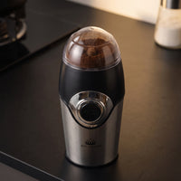 Compact Electric Dry Grinder Stainless Steel Grinder with Clear Lid Lightweight Appliance Countertop for Coffee Lovers, Home Cooks, Kitchen
