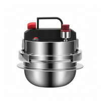 Mirror-Finished Mini Pressure Cooker Easy to Clean Stainless Steel Pressure Cooker Food-Grade Kitchenware Rust-Resistant
