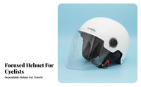 Motorcycle Half Helmet 3C Certified Helmet Official Standard Compliant Guarding Headwear for Motorcyclists, Commuters, Daily Travel