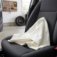 Super Absorbent Car Towel and Car Drying Towel, 40x50cm Microfibre Cloth, White Superfine Fiber Island Silk Microfibre Cloth for Glass