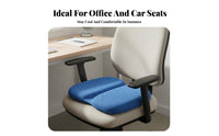 Soft and Bouncy Honeycomb Cooling Cushion Non-Deformable Honeycomb Gel Cushion for Office Workers, People with Back Pain, Car, Home, Stadium