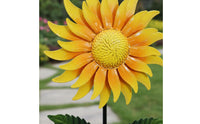 Floral Wind Weather Resistant Metal Floral Yard Stake 360° Rotating Metal Garden Stake for Balcony, Patio, Lawn