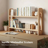 Expandable Book Rack Space-Saving Design Expandable Book Holder Freestanding