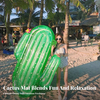 Heavy Duty Cactus Pool Raft Thick PVC Material Inflatable Cactus Lounger Easy to Keep for Adults, Teens, Beach, Lake, Bachelorette Parties