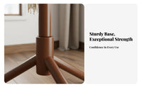 Stable Base Solid Wood Clothes Stand Modern Design Unattached Standing Clothes Hanger High Load Capacity Unattached Standing Coat Rack Easy Assembly for Families, Homeowners, Office Workers, Bedroom, Living Room, Hallway, Corner