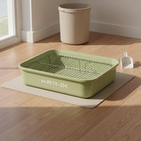 Anti-Tracking Dog Toilet with Grate Easy to Clean Puppy Training Tray for Young Dogs