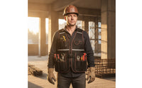 Tool Vest with Pockets Adjustable Workwear Comfortable for Jobsite, Home Repairs