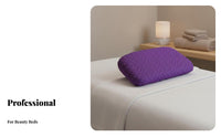 Non-Slip Elastic Band Rectangular Beauty Bed Pillow Ergonomic Design Massage Table Headrest Pressure Relief for Adults, Spas