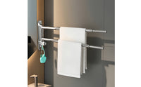 Swivel Towel Rack Stainless Steel Swivel Towel Bar Hardware Polished Rustproof for Bathroom, Laundry Room