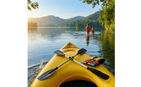 Molded Blades 126 Cm Kayak Paddle Ribbed Reinforcement Kayak Paddle Tapered Blade Boat Oar Sturdy