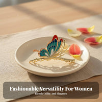 Fastener Strong Hold Hair Fastener Big Metal Hair Jaw Elegant Design Enamel Finish for Teenagers, Day-to-Day Wear, Weddings