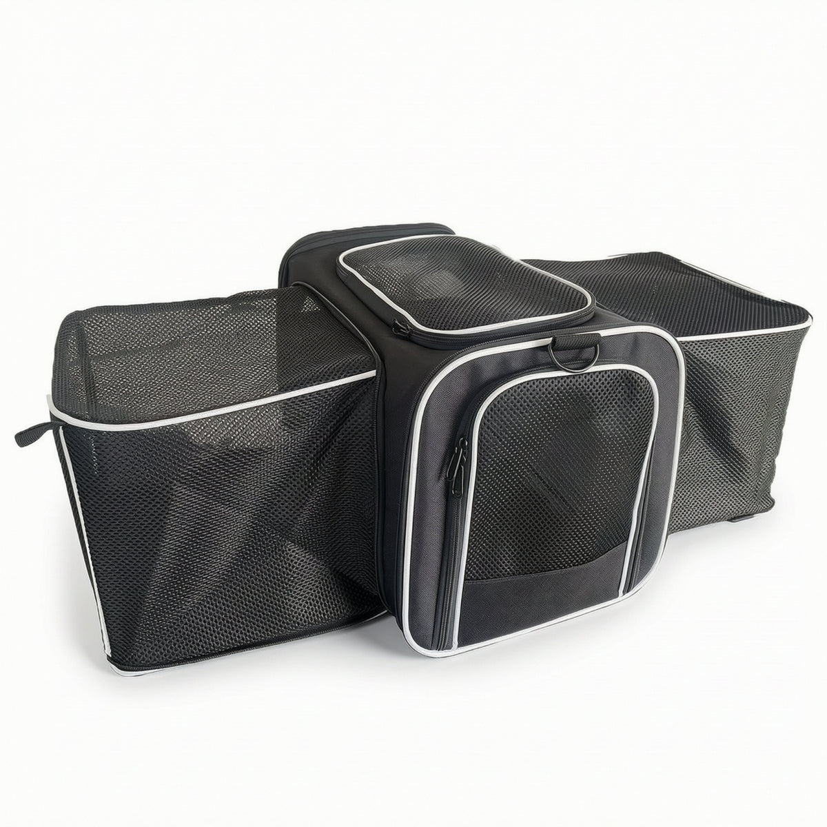 Breathable Expandable Pet Carrier Foldable Pet Carrier Bag Portable Sturdy for Small Dogs, Cats, Young Dogs, Vet Visits