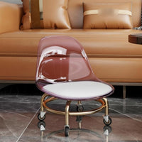 360-Degree Swivel Low-Profile Roller Seat Quiet Wheels Cushioned Roller Stool Effortless Rolling Mobile Seating Ergonomic Backrest for Homeowners, Beauticians, Living Room, Salon, Bathroom, Office