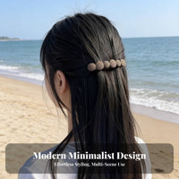 Matte Finish Barrette Korean Design Ponytail Holder Fastener Straight Coil Hair Fastener Secure Hold Minimalist Hair Accessory