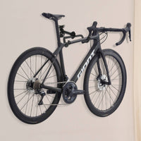 Wall-Mounted Bike Rack Matte Black Cycle Display Rack Wall-Mounted Bike Hanger Two-Hook Fixed for Indoor