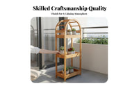 With casters Multi-Tier Rolling Plant carrier Tiered Design Rolling Pot Stand Floor-Standing blossom Rack cacti Display for Gardeners, Homeowners, Apartment Dwellers, Balcony, Living Room, Sunroom, By the windowpane area