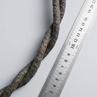 50cm Textured Dark Brown Terrarium Vine, Climbing Animal Habitat Vine for Jungle Enclosures, Modular Wrappable Decor