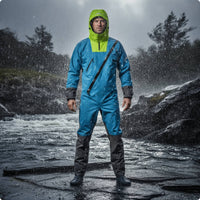 Hooded Dry Suit Frontfront closurePiece Dry Suit Visibility Drysuit for Kayakers