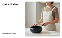 Handmade Iron Wok No Coating Flat Bottom Wok Uncoated Frying Pan Multi-Cooktop Compatible Easy to Clean for Home Cooks