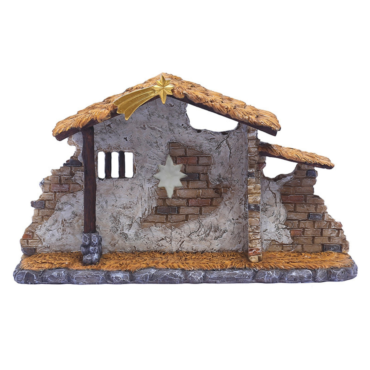 Nativity Stable with Star Religious Manger Vintagevintage Manger for Mantel