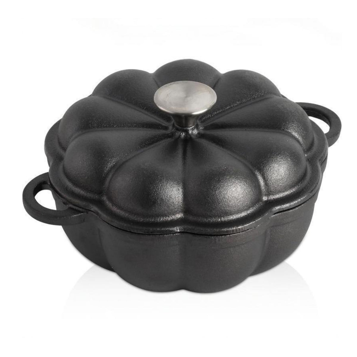 Pumpkin Roaster Cast Iron Roasting Pan with Lid Rustic Covered Roaster Pan for Oven, Kitchen
