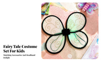 Butterfly Wing Costume Prop Comfortable to Wear Four Lobed Shape Theatrical Accessory for Stage Performance