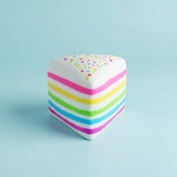 Stress Relief Sprinkle Cake Press Toy Soft Texture Cake Slice Fidget Toy for Children, Office, School