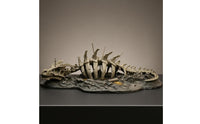 Skeletal Aquarium Dragon Skeleton Resin Dragon Skeleton Ornament Small-Scale Aquarium Skull Statue Irregular Base