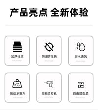 卫生间免打孔置物架厕所洗漱洗手台浴室用品壁挂墙角三角收纳架子 双层⭐带杆⭐
