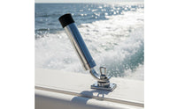 316 Stainless Steel Fishing Rod Holder Deck Mount Rotatable Swivel Rod Holder 360 Degree Adjustable Marine Gear