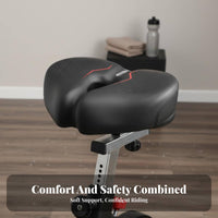 Extra Soft Noseless Bike Seat Widened Design Noseless Bike Saddle Universal Fit for Casual Riders, Cyclists, Mountain Biking, Leisure Riding