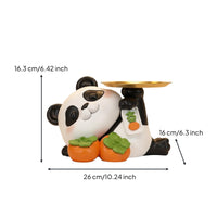 Housewarming Gift Entryway Key Holder Statue Multi-Functional Panda Key Holder Multifunctional for New Homeowners, Living Room, Office Desk