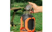 Multi-Use Borosilicate Glass Travel Bottle Food Grade Material Glass Tea Bottle with Handle Portable Drinkware for Camping