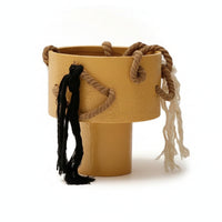 Decorative Flower Vase Pedestal Vase Gift Rope Trim