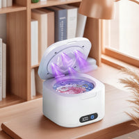 Acoustic Cleaner with Lamp Compact Jewelry Cleaner with Lights Professional Acoustic Bath with Digital Display for Jewelers, Home, Workbench