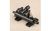 Tire Changer Valve Multi-Port Pneumatic Valve with Mounting Feet Metal Compact for Technicians, Workshop, Repair Bay