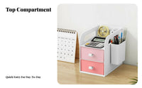 Space Saving Multi-Compartment Desk organizer adaptable Storage Multi-Compartment Supply organizer Large Capacity Desktop Organizer Tidy Workspace for Students, Professionals, Workstation, Study Room