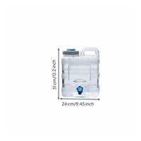 Sturdy Portable Water Container with Spigot Leak-Proof Car Water Storage Container Food Grade Material for Campers, Drivers, Road Trips