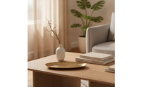 Hammered Metal Tray Sculptural Aluminum Fruit Bowl Wavy Serving Platter for Coffee Table