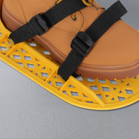 Perforated Concrete Polishing Shoes Adjustable Straps Floor Finishing Shoes Flat Sole Floor Polishing Shoe Wear-Resistant