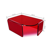 Translucent Reptile Hiding Shelter Acrylic Terrarium Visual Hide Smooth Hideout Sturdy for Gecko